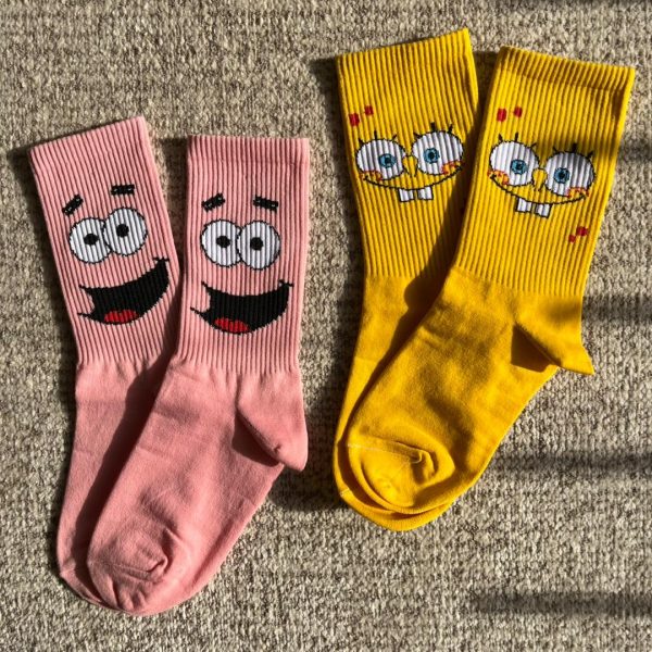 جوراب کاپلی باب اسفنجی و پاتریک